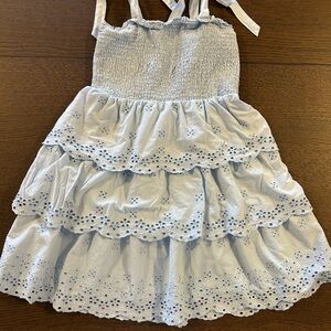 American Eagle Outfitters Light Blue Ruffled Tiered Sundress Size Small
